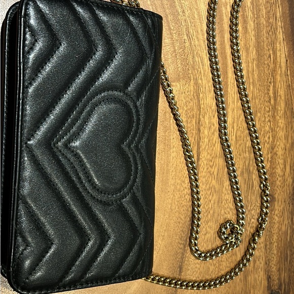 Gucci GG Marmont Chain Flap Bag Matelasse Leather Mini - Picture 6 of 13